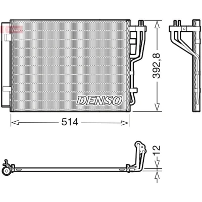 Immagine di DENSO DCN41014 Condensatore con essiccatore R 134a KIA: cee‘d I Hatchback