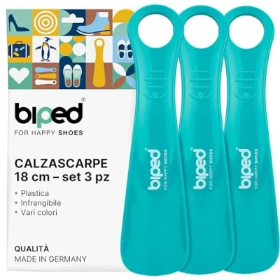 Immagine di biped Z1570 Set di 3 calzascarpe in plastica, 18 cm, produzione tedesca