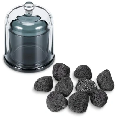 Immagine di Navaris Diffusore Oli Essenziali Vaporizzatore Passivo Diffusori Olio Essenziale con Pietre Laviche Aromi Senza Fili per Nasoterapia e Aromaterapia