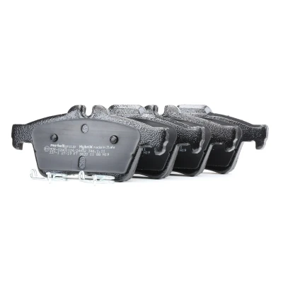 Immagine di metelligroup 22 0337 1 Pastiglie Freno Anteriori E Posteriori, Made in Italy, Pezzo di Ricambio per Auto/Automobile, Kit da 4 Pezzi, Certificate ECE R90, Prive Rame