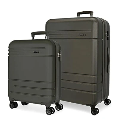 Immagine di MOVOM Galaxy Set di valigie nero 55/68 cm rigida ABS chiusura a combinazione laterale 109 L 6,56 kg 4 ruote doppie equipaggiamento mano