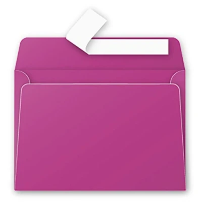 Immagine di Clairefontaine 5886C Pacco da 20 Buste autoadesive Formato C6 11,4x16,2cm 120g Colore bordeaux Inviti Eventi e Corrispondenza Gamma Pollen Carta Premium Liscia