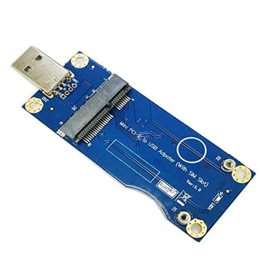 Immagine di Adattatore Mini PCI E a USB Con slot per scheda SIM modulo WWAN/LTE (grado industriale)