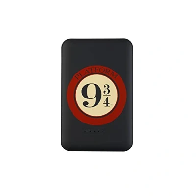 Immagine di Powerbank Harry Potter 5000mAh piattaforma 9 3/4 Wireless 5W Caricatore portatile con 2 porte compatibile smartphone, tablet e altri