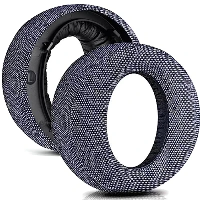 Immagine di cuscinetti auricolari di ricambio per cuffie wireless PS5 Sony Playstation 5 Pulse 3D PS5, cuffie, parti riparazione (flanella grigia)