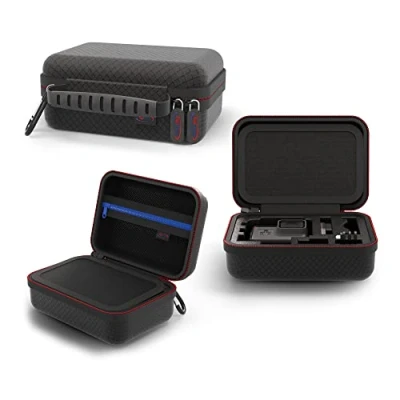 Immagine di Digicharge Custodia Rigida per GoPro Hero12, Hero11, Hero10, Max Hero 12 11 Mini 10 9 8 7 6 5 4, DJI OSMO Action 3, Insta360 One, Akaso, Apexcam, Cooau, Cam Case Borsa Protettiva (17x13x7cm)