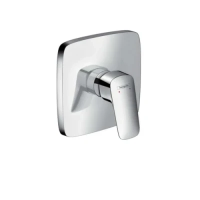 Immagine di hansgrohe Logis Rubinetto per doccia incasso 1 utenza, Miscelatore monocomando quadrato iBox universal, cromo, 71605000