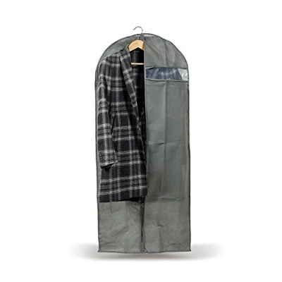 Immagine di Perfetto Più Easybag Sacco Custodia Tnt per Abiti/Cappotti, Tessuto, Cenere, 61.0x5.0x137.0 Cm