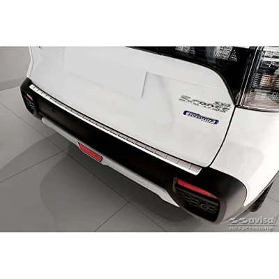 Immagine di Avisa Protezione paraurti Posteriore in Acciaio Inox Compatibile con Suzuki S Cross II 2022 &#039;Ribs&#039;