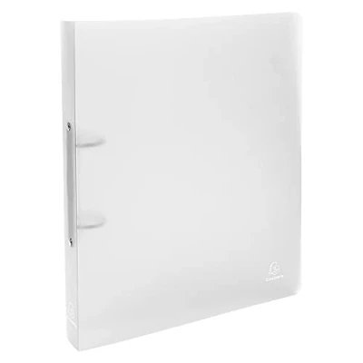 Immagine di Exacompta 54360E Confezione da 5 Raccoglitori Chromaline 2 Anelli Tondi 30 mm Dorso 40 Polipropilene Traslucido 0.7 F.to Esterno 26.8x32 cm per A4 Maxi Colore: Incolore