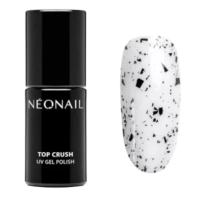 Immagine di NEONAIL Top Coat Semipermanente Unghie 7,2 ml Smalto Transparente Crush Black Gloss Gel Per UV Led Nail Polish Lucido
