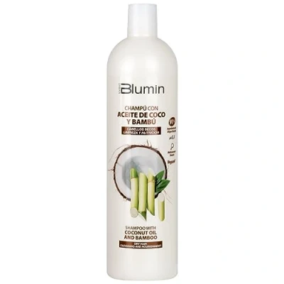 Immagine di Blumin Shampoo con olio di cocco e bambù biologico per capelli normali o secchi, 1000 ml