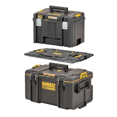 Immagine di DeWalt, Cassetta degli attrezzi, SKRZYNIA TOUGH SYS.2,0 DS300 + ADATTATORE TSTAK VI