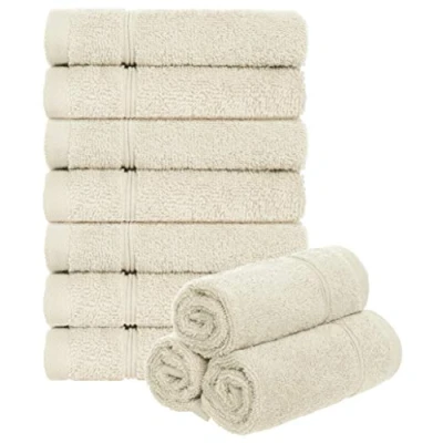 Immagine di Brandsseller Set di 10 Asciugamani per Sapone 30 x cm Asciugamano in Spugna Ospiti con Gancio Cotone 470 g/m² Bagno Casa Ecru