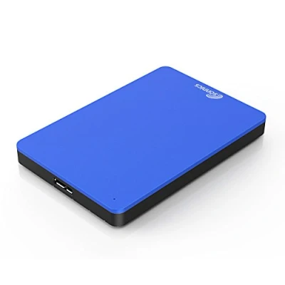 Immagine di Sonnics 500GB Blu hard disk esterno portatile USB 3.0 Super velocità di trasferimento per uso con Windows PC, Apple Mac, Xbox One e PS4