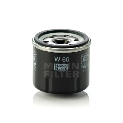 Immagine di MANN FILTER W 66 Filtro olio M 20 X 1.5 ad avvitamento RENAULT: TWINGO 2, CLIO 4, 3, DACIA: SANDERO LOGAN MCV 2