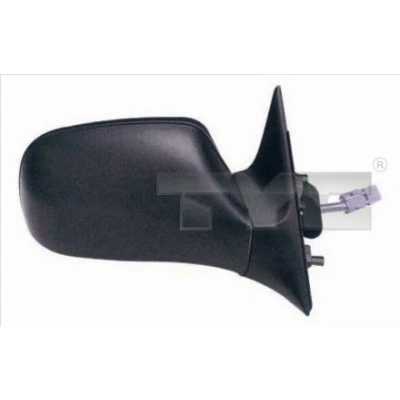 Immagine di specchio retrovisore esterno Tyc 325 0008 Sx nero asferico, termico, per regolazione elettrica OPEL: Astra F Caravan, CC