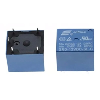 Immagine di RELE&#039; 12V DC RSD 250V 10A per circuito stampato 5 PIN relè relay PCB SRD 12VDC C