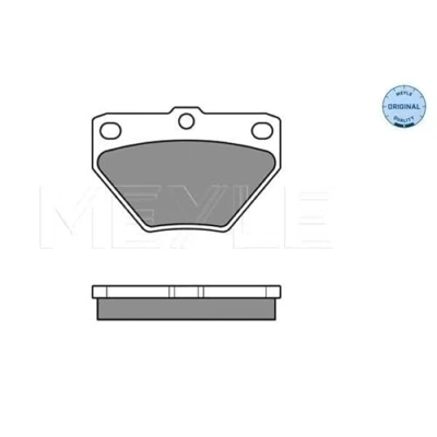 Immagine di MEYLE 025 235 2114/W Kit pastiglie freno ORIGINAL Quality Assale posteriore con segnalatore acustico usura lamierino anticigolío