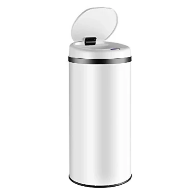 Immagine di Monzana® Cestino a Sensore incl. Cavo di Ricarica Acciaio Inox Display LED Touchless Pattumiera Smart Raccolta Differenziata