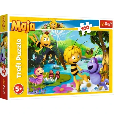 Immagine di Trefl 100 Elementi, Maia e Amici, per Bambini dai 5 Anni Puzzle, Colore L&#039;ape Maya, GXP 674575