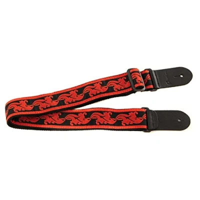 Immagine di Ovation Tracolla per Chitarra, Nylon Signature, Motivo &quot;Foglia&quot;, ruby red, rosso