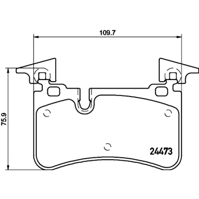 Immagine di HELLA 8DB 355 014 811 Kit pastiglie freno Non predisposto per contatto segnalazione usura MERCEDES BENZ: Classe E Sedan, T modell, CLK Coupe