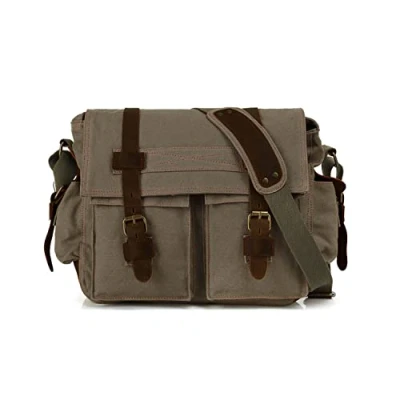 Immagine di FANDARE Borsa Tela in stile Militare a Tracolla con Tasche