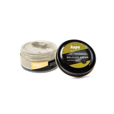 Immagine di Kaps Crema per la Cura delle Scarpe, Intensiva e Nutrimento Pelle, Delicate, 70 Colori (136 Avorio)