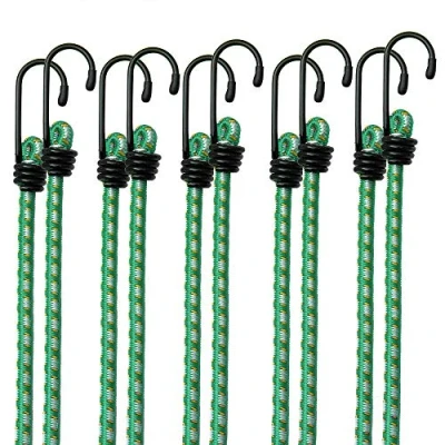 Immagine di Deuba Set 10 corde elastiche valigia bagagli Expander 61cm x 8mm Ø