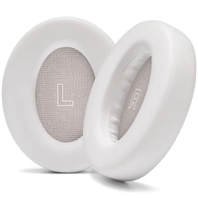Immagine di WC PadZ QC Ultra Cuscinetti auricolari aggiornati per Bose QuietComfort realizzati da Wicked Cushions Comfort e spessore migliorati Memory Foam aggiornato materiali premium White Smoke