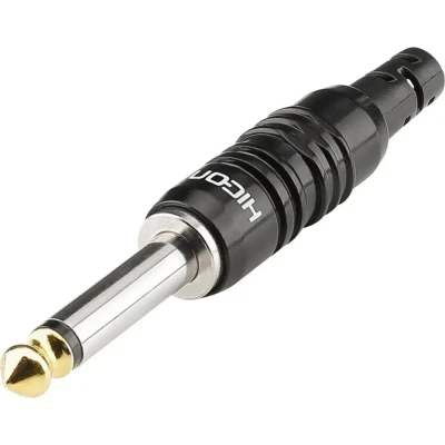Immagine di Hicon HI J63M07 Jack 6.35 mm Spina dritta Numero Poli (num): 2 Mono Nero 1 pz.
