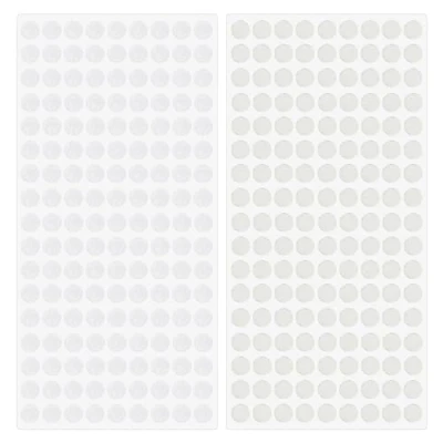 Immagine di MAXQUU 504 paia di adesivi double face, rotondi face a strisce, fai da te, piccoli righe, trasparenti