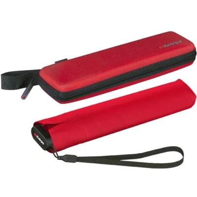 Immagine di Knirps ultra US.050 Slim Manual, ombrello tascabile leggero e piatto, resistente alle tempeste, antivento, 21 cm, parlare con il caso, 90 cm