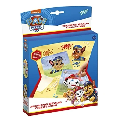 Immagine di Paw Patrol Marshall e Chase set di perline da stiro: con molte stiro colorate, 2x carta 2 modelli motivi