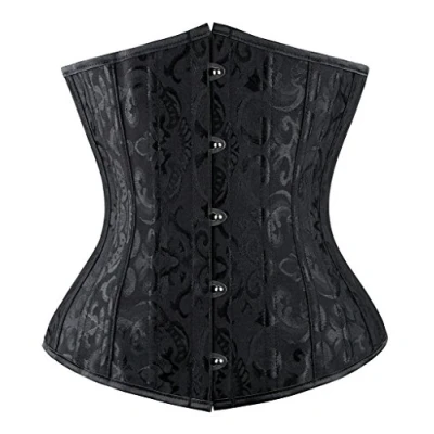 Immagine di Everbellus Donna Floreale Allenamento Vita Cintura Corsetto Stringivita Modellante Intimo Nero Large