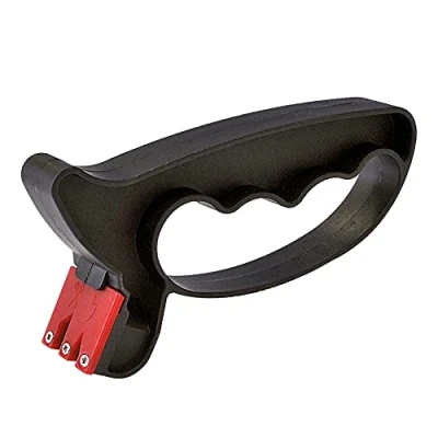Immagine di Supersharp affilacoltelli affila ogni tipo di lama dai coltelli alle forbici doppia mola in tungsteno Nero