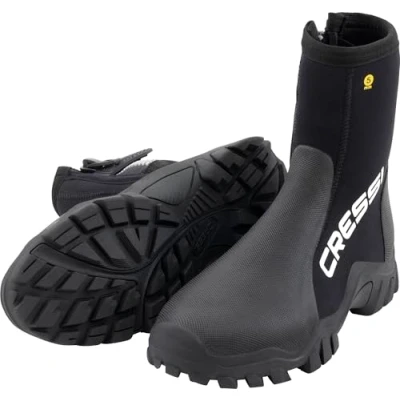 Immagine di CRESSI Reeftech RS Boots, Calzari in Neoprene Bifoderato Nero 5mm Progettati per l’Uso Acque Fredde Unisex Adulto, XS (36/37)