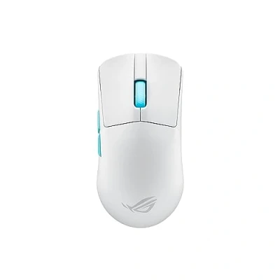 Immagine di Asus ROG Harpe Ace Aim Lab Edition White Mouse da gioco Senza fili (radio), Bluetooth®, USB Ottico Bianco 4 Tasti 36000 dpi Ricaricabile, Ergonomico