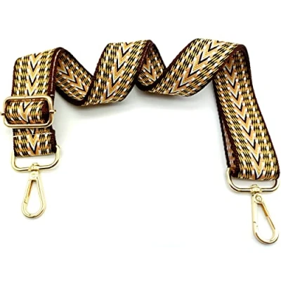 Immagine di Tracolla per Borse Donna Colorato Cinghia Della Borsa Larga, Regolabile con Gold Moschettone, Durevole Crossbody Borsa, Borsetta, Chitarra DIY Spalla Accessori Ragazze, 18