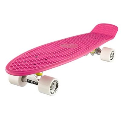 Immagine di Ridge 27&quot; Big Brother Mini Cruiser Skate Skateboard Retro Vintage completo nel Verde, fatto in l&#039;UE, cuscinetti ABEC 7, alta qualità formula segreta di plastica