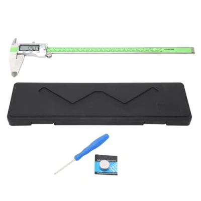 Immagine di Calibro a corsoio digitale, righello elettronico ad alta resistenza in acciaio inossidabile, precisione 0,01 mm, per misurazioni fai da te(300mm)