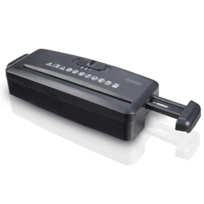 Immagine di Hama Distruggi documenti elettrico Mini S6, taglio a striscia, nero