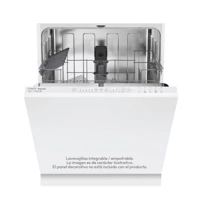 Immagine di Candy Rapidò CI 3E53E0W, Lavastoviglie Integrabile 60 CM, 13 Servizi, Digitale, 53 Dba, 5 Programmi, Motore Inverter, Indicatore Fine Ciclo, Inizio Differito 3 6 9 ore