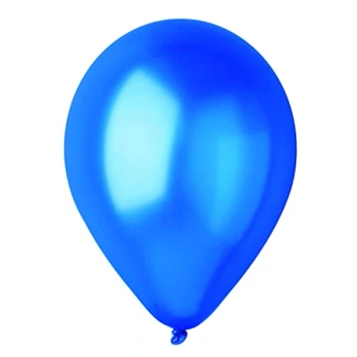 Immagine di Busta 100 palloncini perlati in lattice naturale Premium Quality G120 (Ø 33cm / 13&quot;), blu perlato