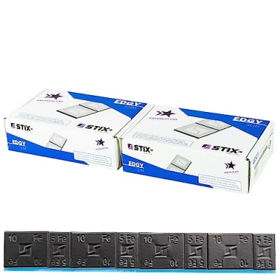 Immagine di pesi adesivi per cerchioni in alluminio Edgy Slim Black 60 g (5 + 10 nero) 100 pezzi di bilanciamento