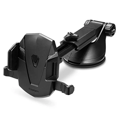 Immagine di Supporto Auto Smartphone, Spigen Transformer [Tecnologia Premium OneTap] [Universale 360º One Touch] [Cruscotto e Parabrezza Allungabile] Telefono, Smartphone TS35, Nero