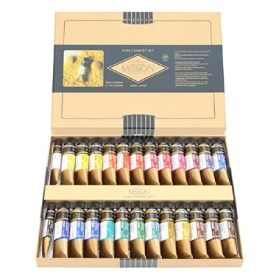 Immagine di MIJELLO Co.,Ltd. Acquerello, 15 ml, 24 Colori (MWC 1524P, Marrone)