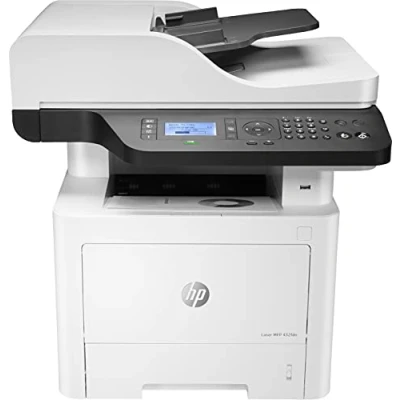 Immagine di HP LaserJet MFP 432fdn 7UQ76A, Stampante a Multifunzione A4, Stampa Fronte e Retro Automatica in b/n, 40 ppm, USB, Fax, ADF, Gigabit Ethernet, Smart, Display LCD 2 righe, Grigia