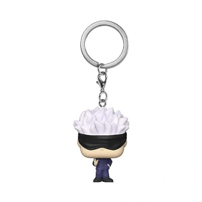 Immagine di Funko Pop! Keychain: JJK Satoru Gojo Jujutsu Kaisen Mini Figura in Vinile da Collezione Novità Portachiavi Riempitivi per Calze Idea Regalo Merchandising Ufficiale Anime Fans